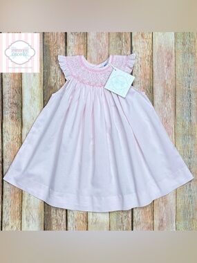 Luli & Me • Pink Embroidered Dress